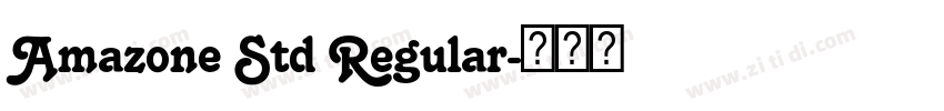 Amazone Std Regular字体转换